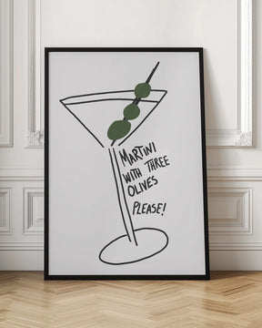 Martini Three Olives Poster