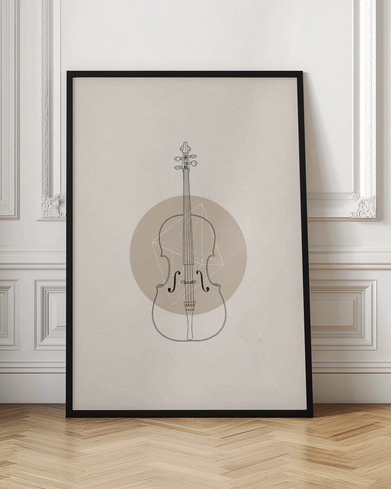 Cello Geo Poster