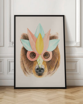 Bear Paper Mask Poster