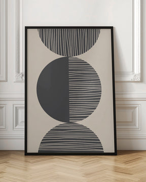 Black Circle Art Poster