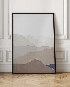 Mountain and lake Poster