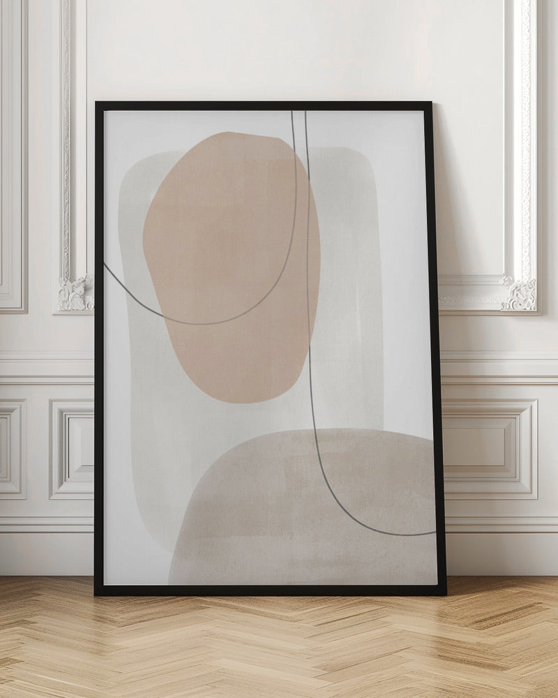 Circle Abstract Painting Poster