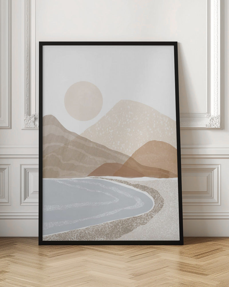 Beach Sunset Art Poster