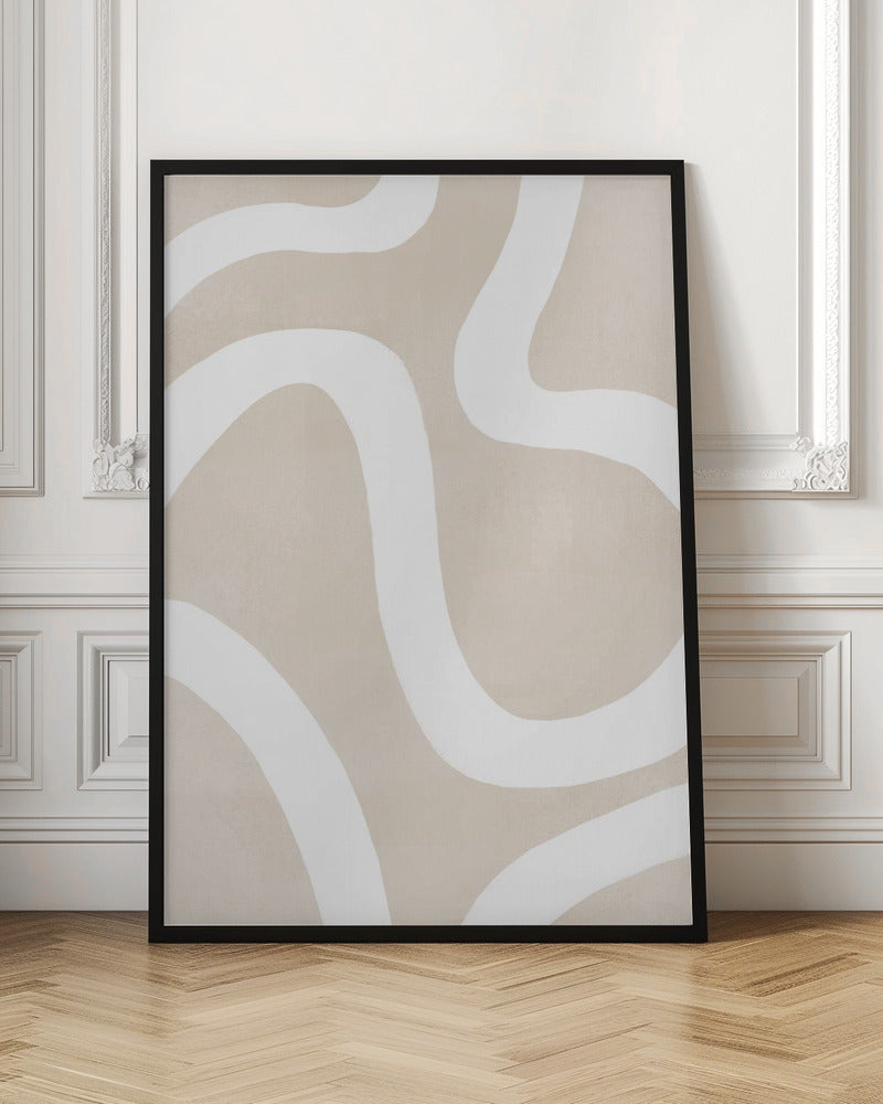 Squiggly Abstract Art Poster