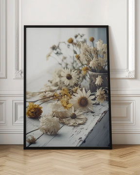 Dry Flowers Arrangement Poster