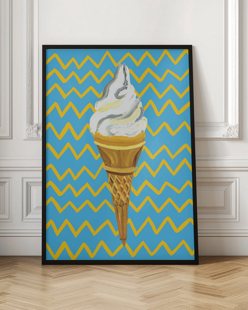 Ice Cream Blue Poster