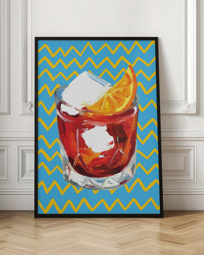 Negroni Blue Poster