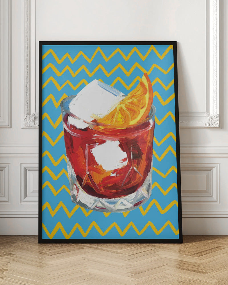 Negroni Blue Poster