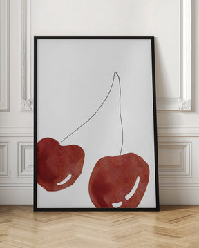 Isolated Cherries Poster