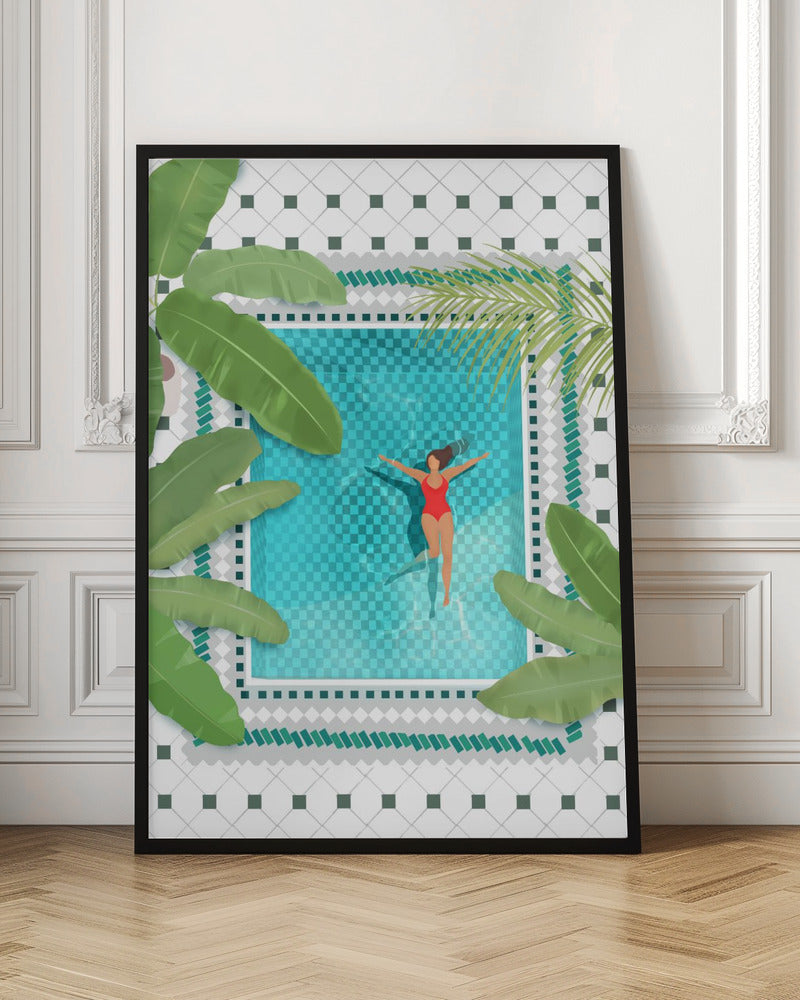 Riad Pool Poster