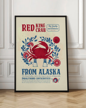 Crab kitchen print Poster