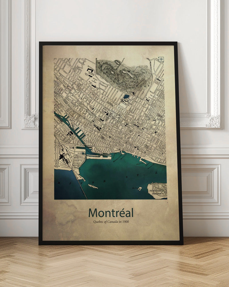 Montreal map Poster