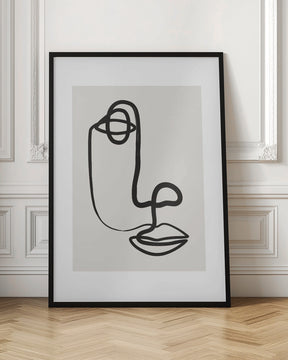 Abstract Face No1 Poster