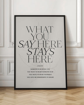 Stays Here No3 Poster