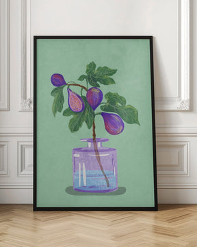 Figs Branch In Vase Poster