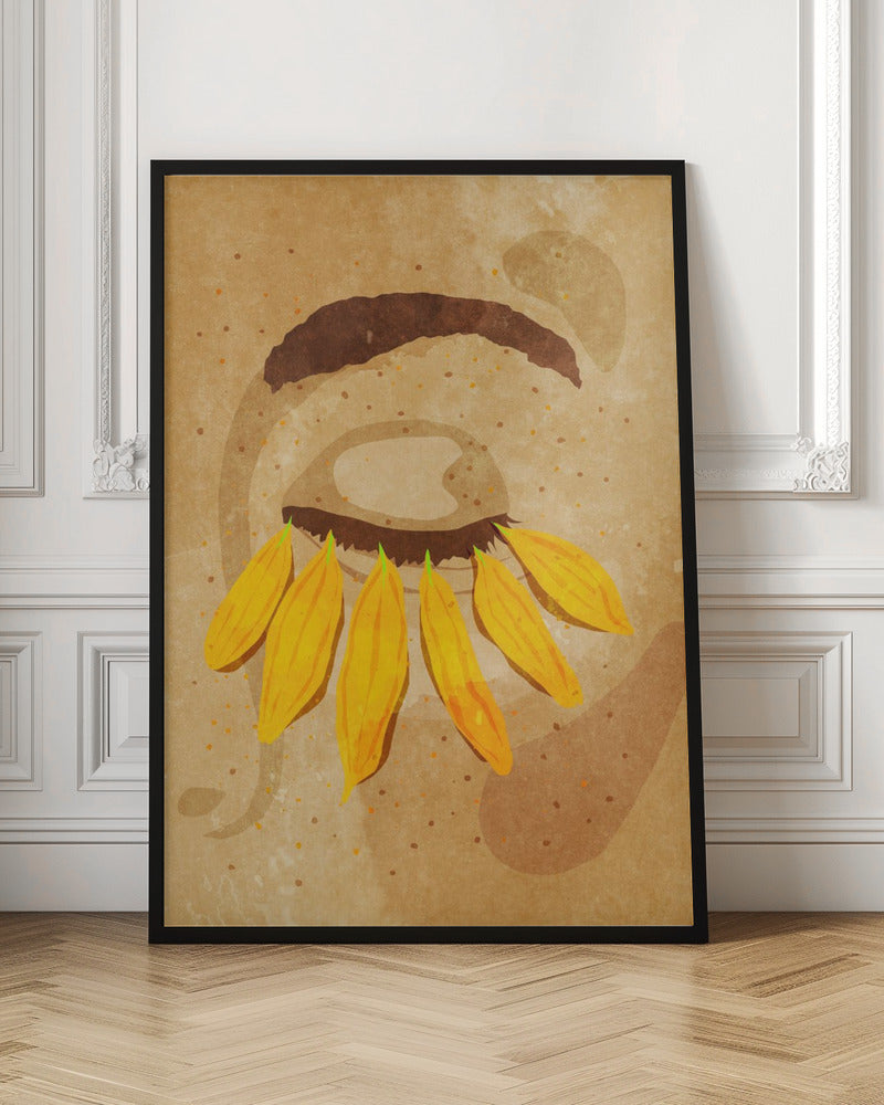 Flower power eye lashes Poster