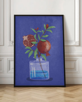 pomegranate in Vase Poster