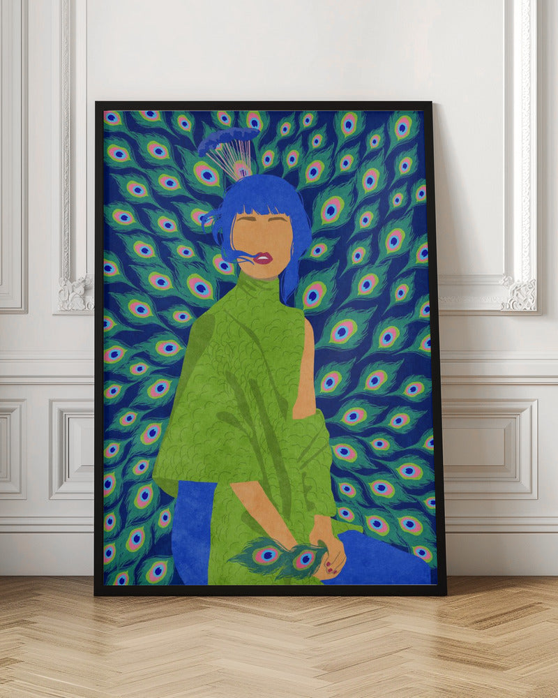 peacock woman Poster