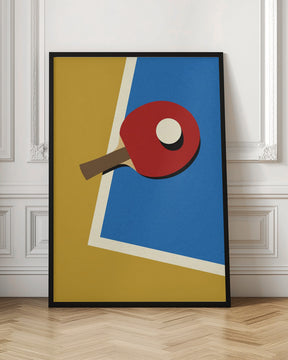 Table Tennis Team Red Poster