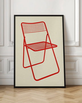 Ted Net Chair Red Poster