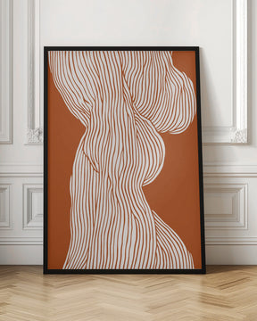 Fibers No 1 (Orange-Brown) Poster