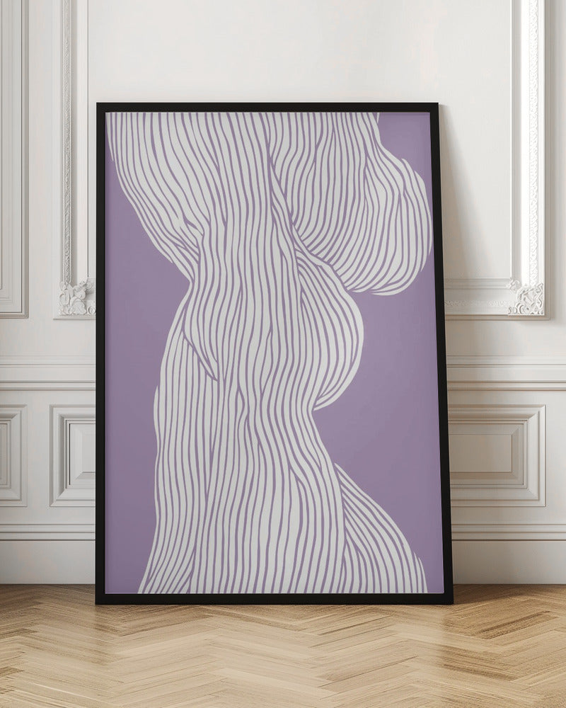 Fibers No 1 (Purple) Poster