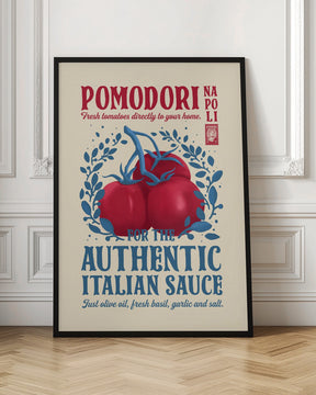 Pomodori Kitchen print Poster