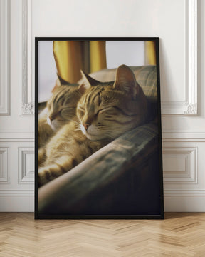 Resting Van Cats Poster