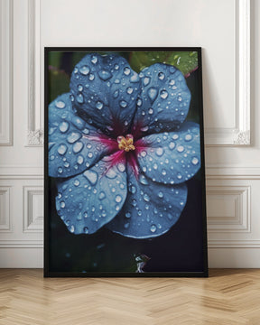 Blue Lagoon Flower Poster