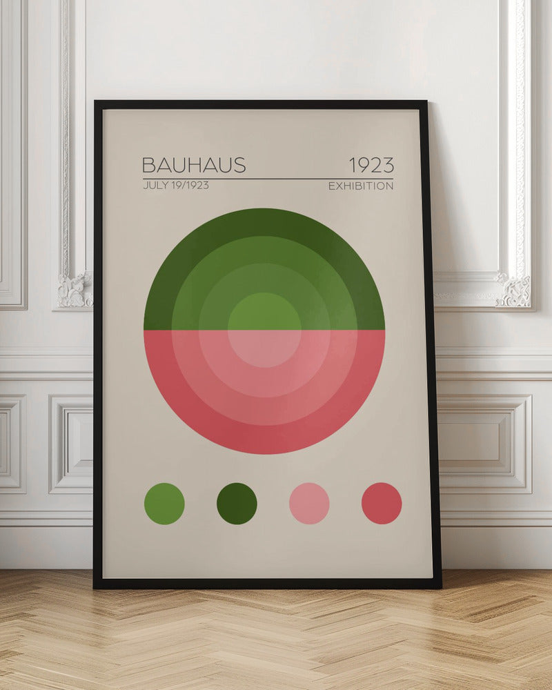 Bauhaus Yesil Daire Poster