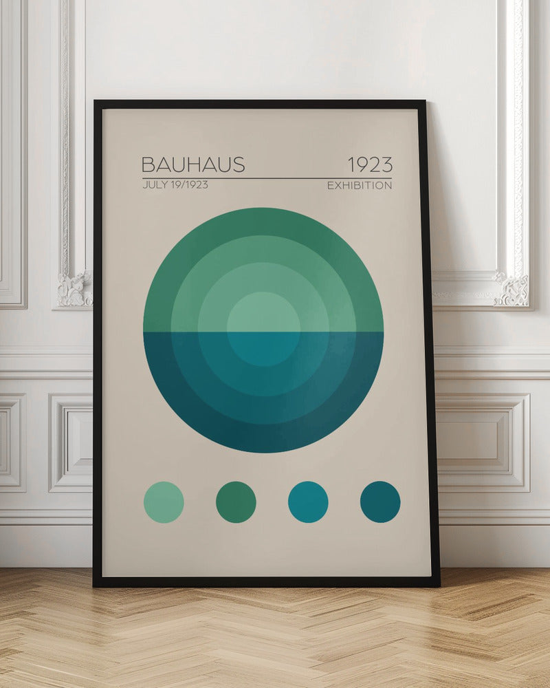 Bauhaus Mavi Daire Poster