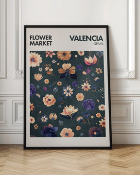 Flower Market- Valencia Poster