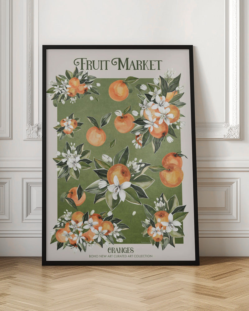 Fruit Market - Oranges Poster