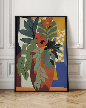 Abstract Flower Impressions Poster