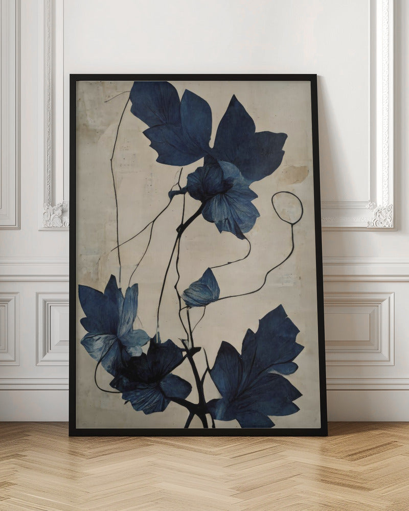 Indigo Flower Poster