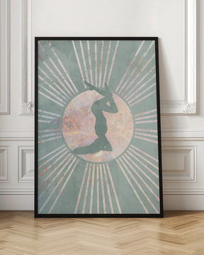 Yoga Boho Sun Green 4 Poster