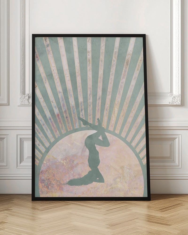 Yoga Boho Sun Rise Green 4 Poster