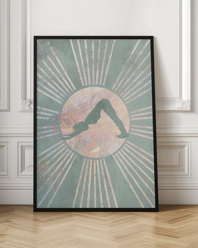 Yoga Boho Sun Green 3 Poster