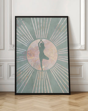 Yoga Boho Sun Green 1 Poster