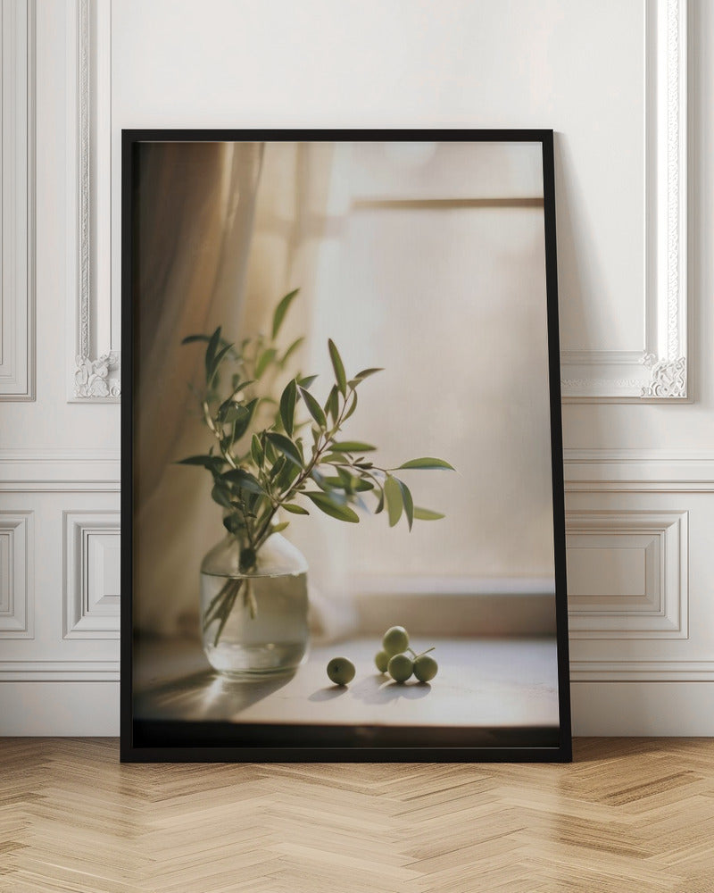 Olives By The Window Poster