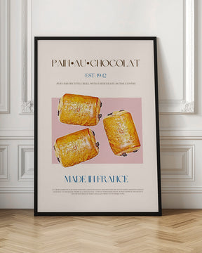 Pain Au Chocolat Print Poster