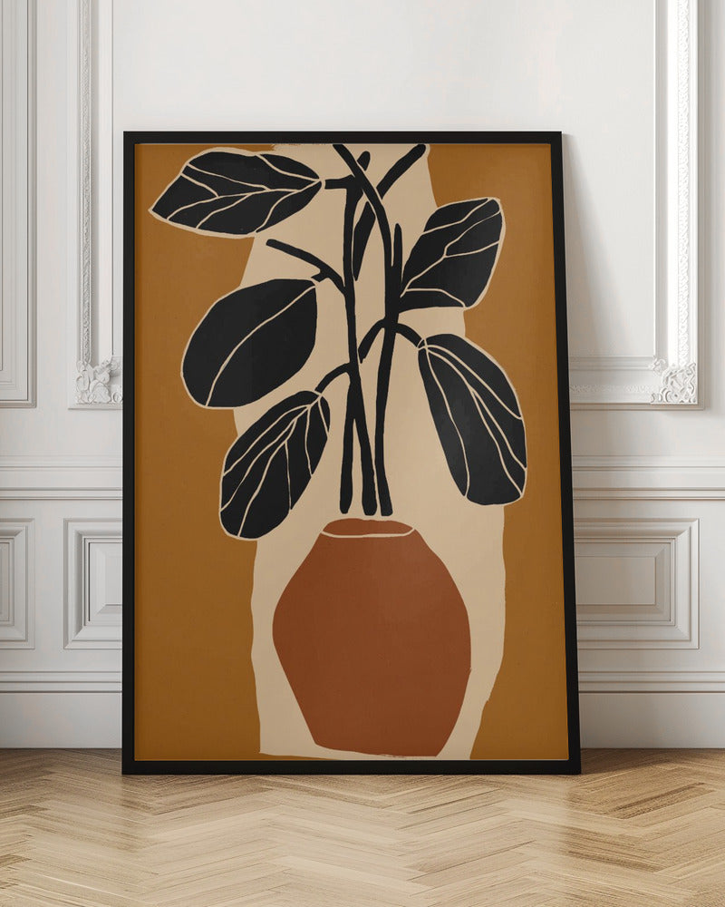 Ochre Still Life No 1 Poster