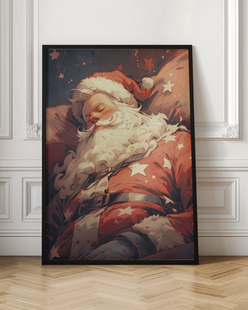 Sleeping Santa Poster