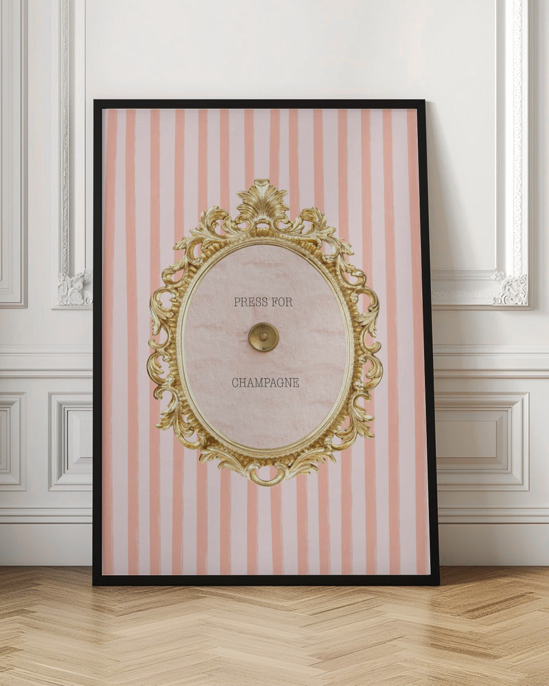 Champagnestriped4 Ratioiso Poster