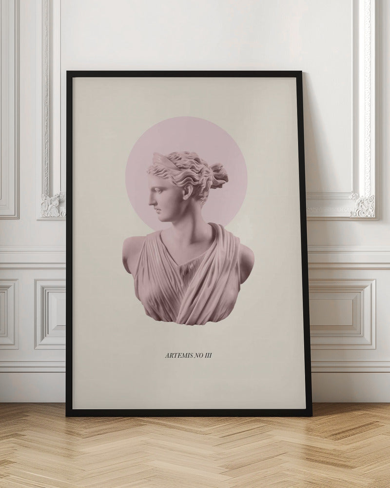 Pink Artemis with Halo Poster