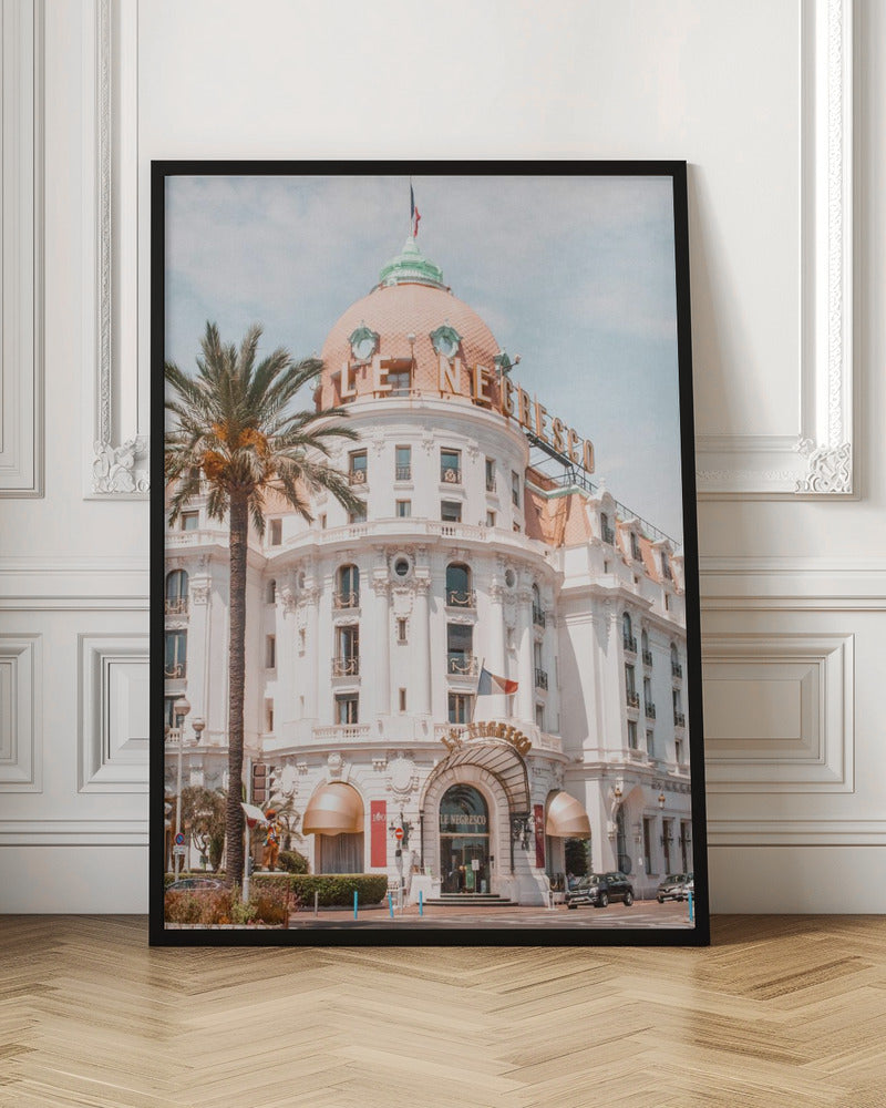 French Riviera Building Poster