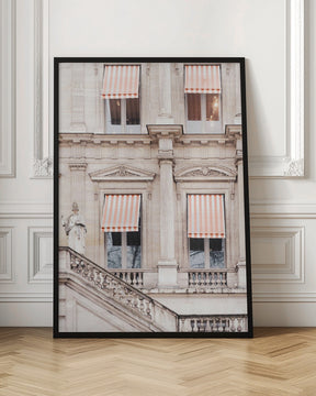 Striped Paris Awning Poster