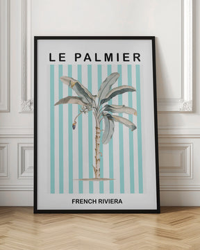 Striped Palm Tree Poster