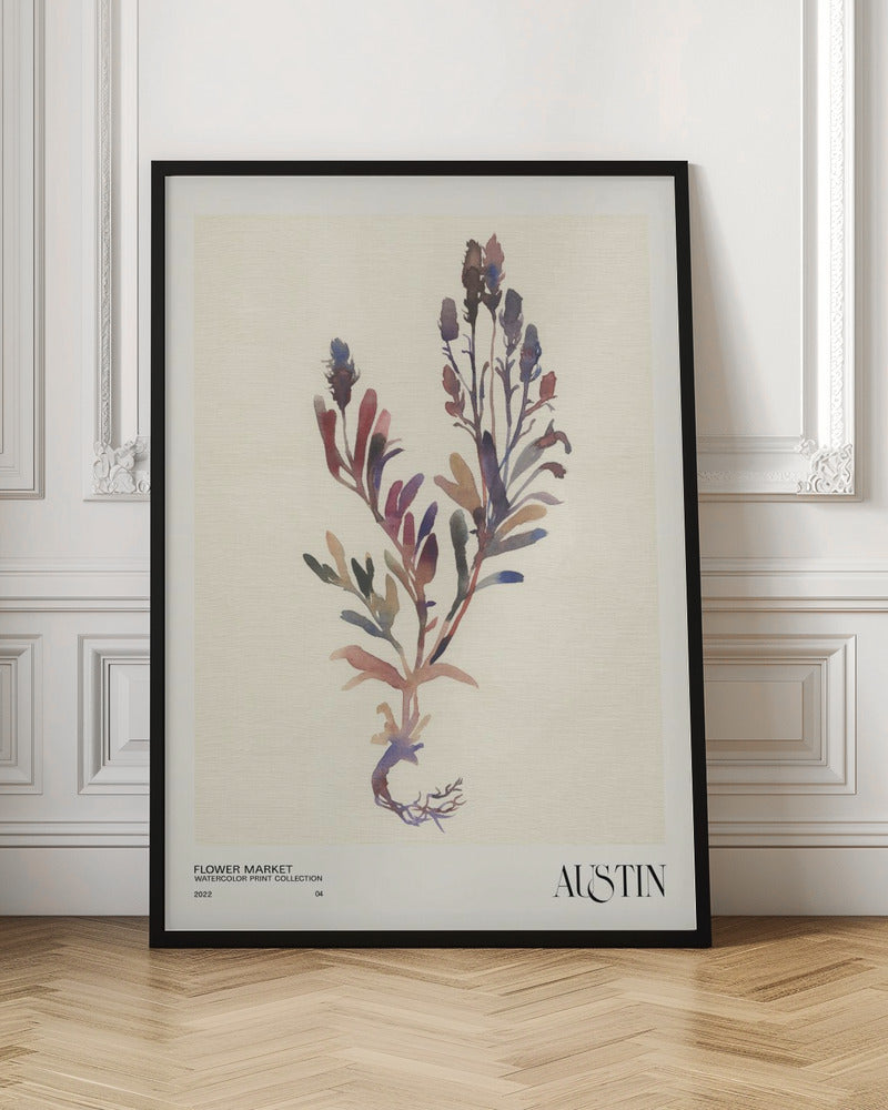 Watercolor print collection. Flower market - Austin Poster