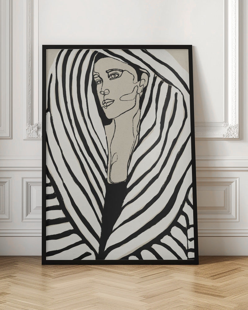 Striped Coat Poster